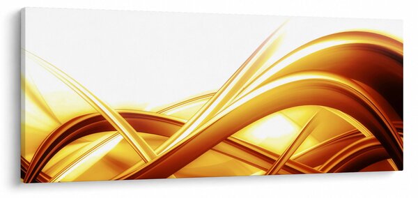 Kép - Sárga absztrakció (120x50 cm)