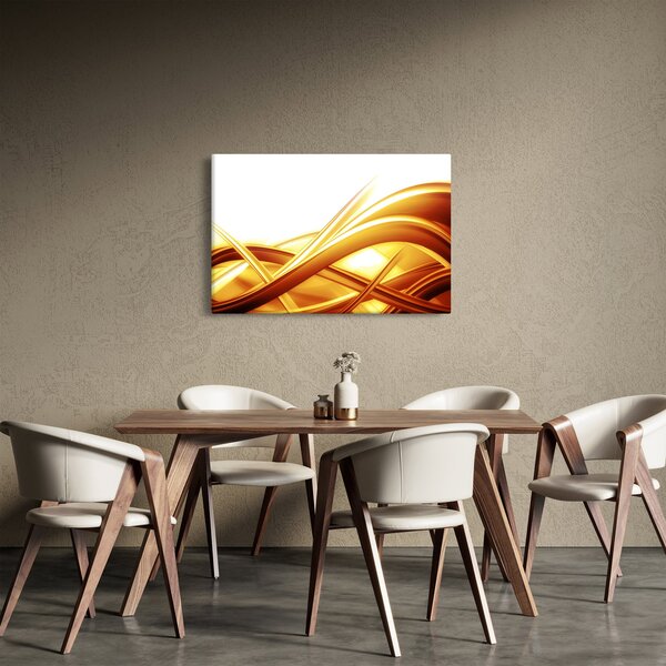Kép - Sárga absztrakció (90x60 cm)