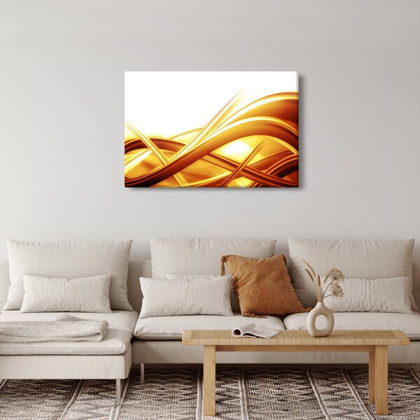 Kép - Sárga absztrakció (90x60 cm)