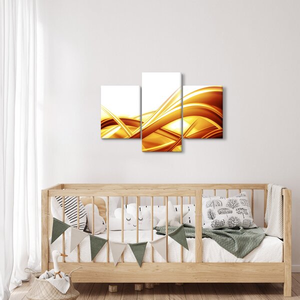 Kép - Sárga absztrakció (90x60 cm)