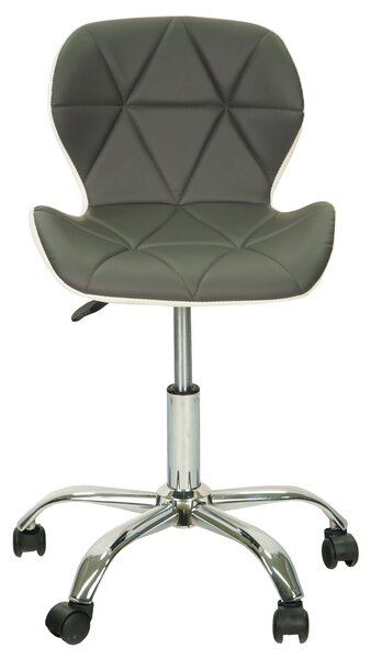 NERO szürke-fehér irodai szék eco bőrből