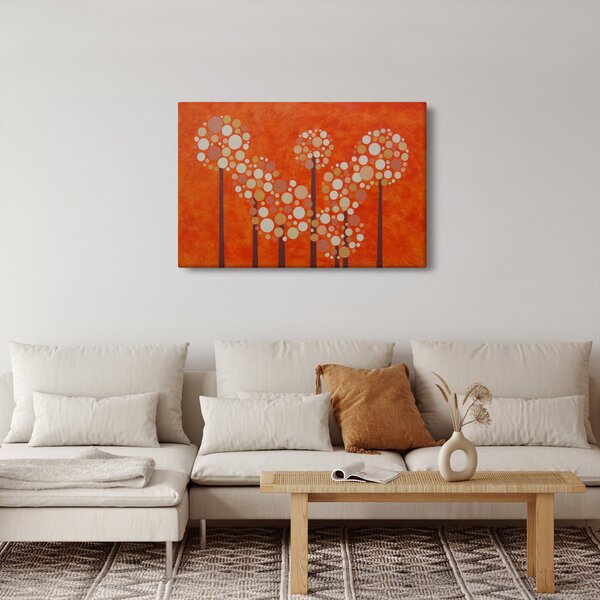 Kép - Narancssárga erdő (90x60 cm)