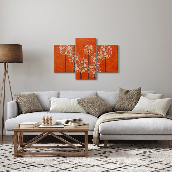Kép - Narancssárga erdő (90x60 cm)