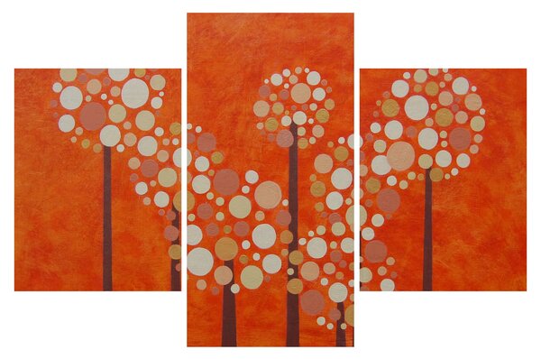 Kép - Narancssárga erdő (90x60 cm)