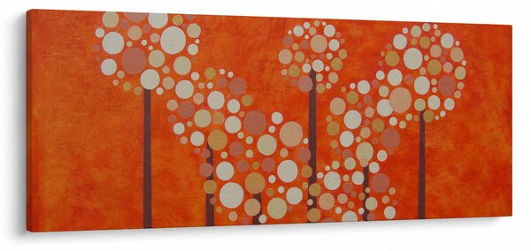 Kép - Narancssárga erdő (120x50 cm)