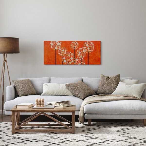 Kép - Narancssárga erdő (120x50 cm)