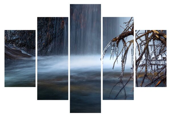 Egy téli lagúna képe (150x105 cm)