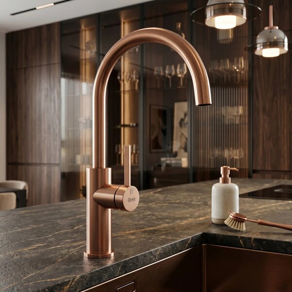 Konyhai csaptelep REA Rivo Brush Copper
