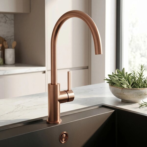 Konyhai csaptelep REA Rivo Brush Copper