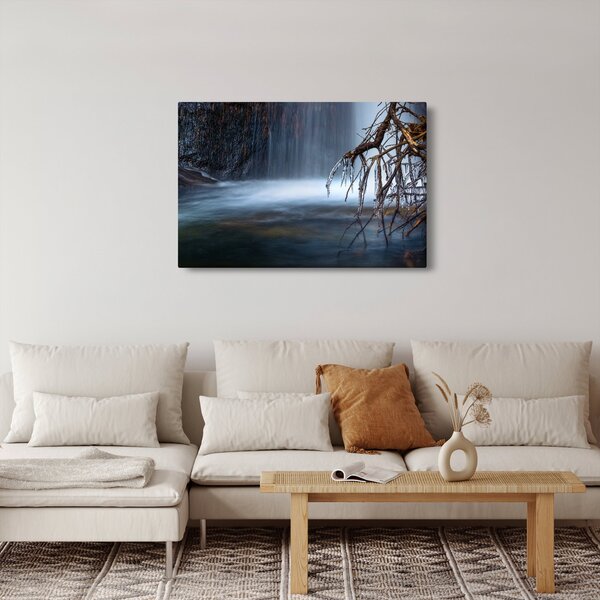 Egy téli lagúna képe (90x60 cm)