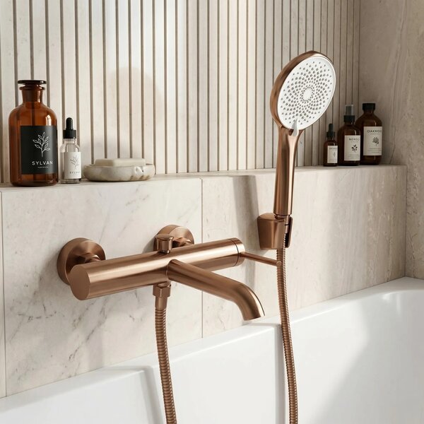Fürdőkád csaptelep Rivo Brush Copper