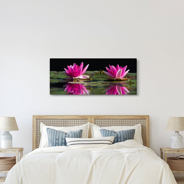 A tavirózsa képe a vízen (120x50 cm)