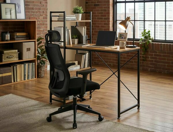 Q-058 Ergonomikus Hálós Forgószék Fekete Multiblock