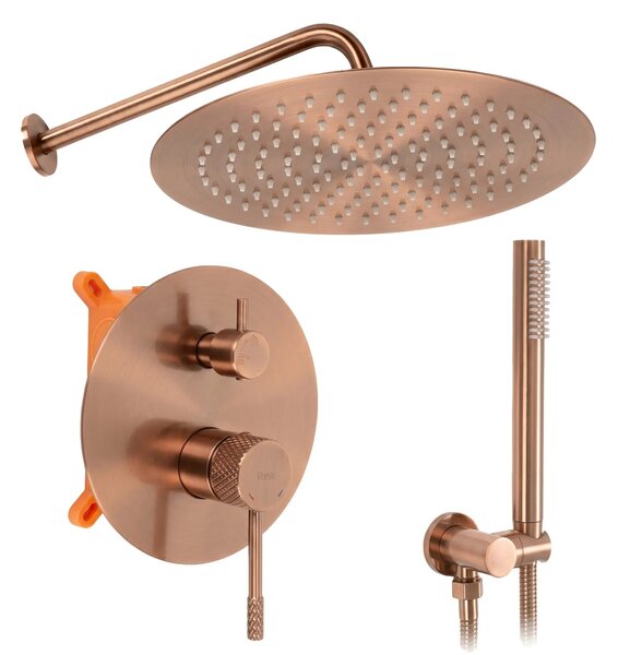 Zuhanyszett rejtett Rea Venti Brush Copper + box