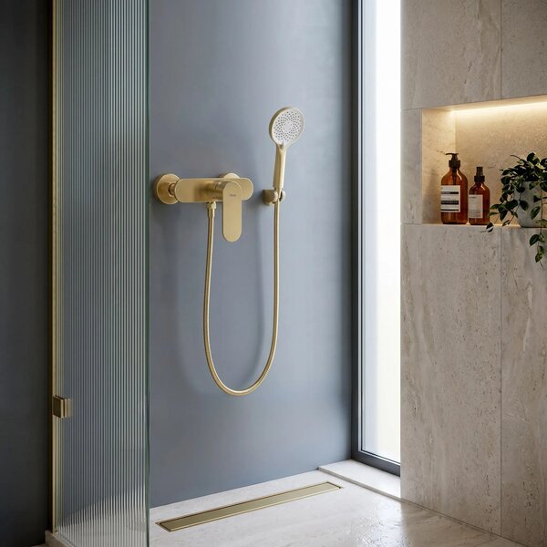 Zuhanycsaptelep Rea DROP Brush Gold