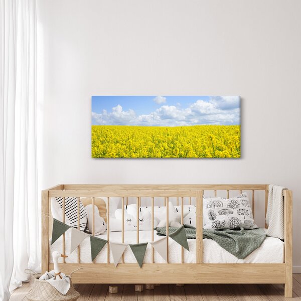 Egy sárga mező képe (120x50 cm)