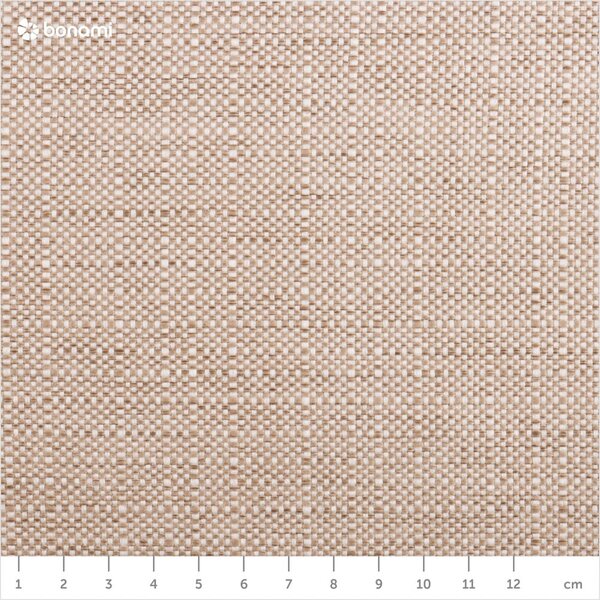 Bézs kárpitozott ágyneműtartós franciaágy ágyráccsal 200x200 cm Elizabeth – Micadoni