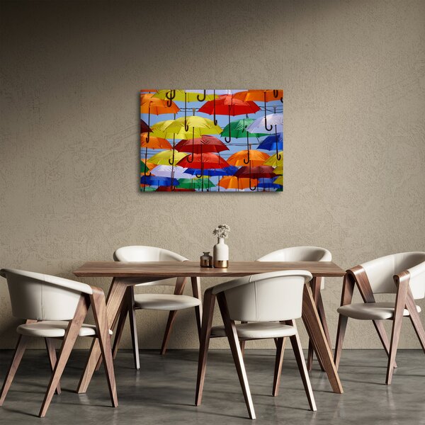 Színes esernyők képe (70x50 cm)