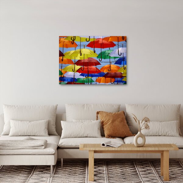 Színes esernyők képe (70x50 cm)