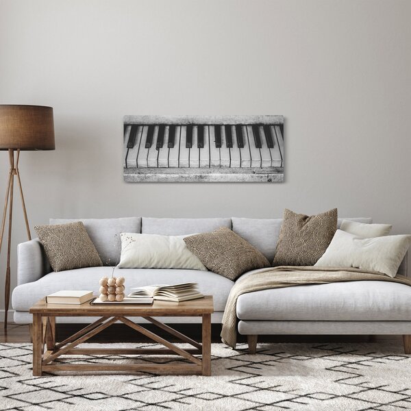 Egy régi zongora képe (120x50 cm)