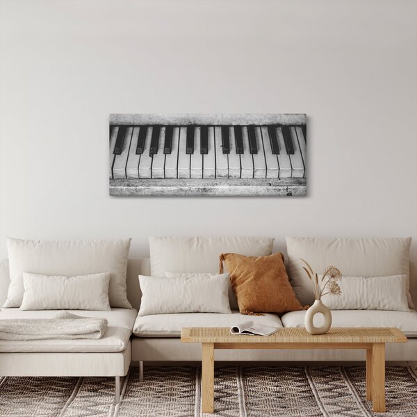 Egy régi zongora képe (120x50 cm)