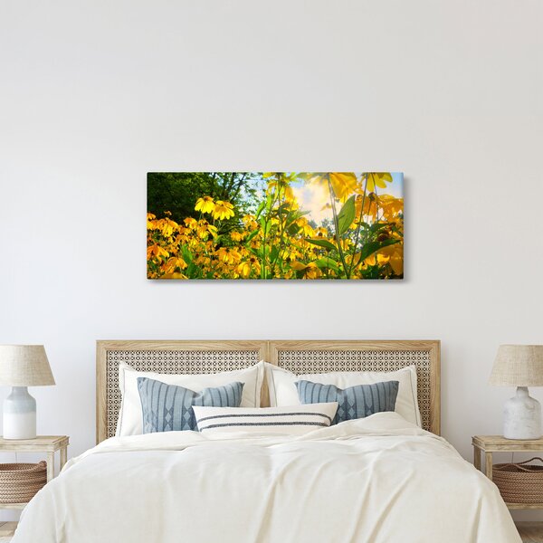 Sárga virágok képe (120x50 cm)