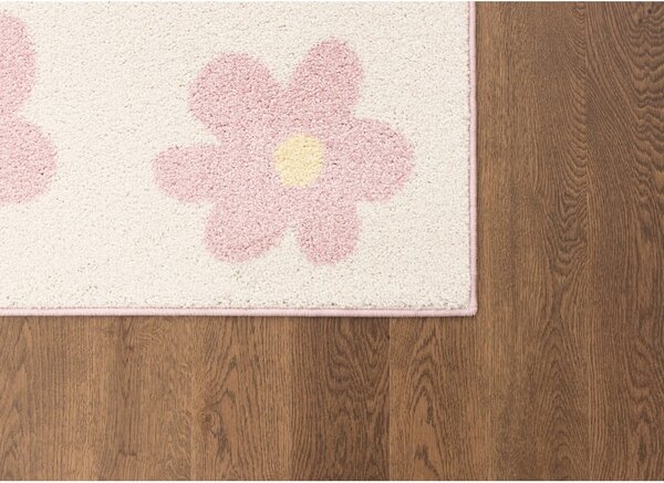 Rózsaszín-elefántcsont színű gyerek szőnyeg 160x230 cm Dazzy Rose – FD