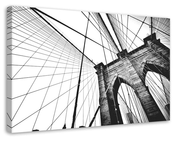 Gario Vászonkép Fekete-fehér minimalista híd - Nikita Abakumov Méret: 60 x 40 cm