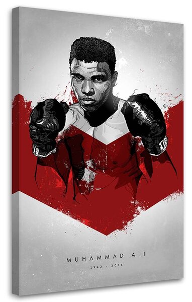 Gario Vászonkép Muhammad Ali amerikai ökölvívó - Nikita Abakumov Méret: 40 x 60 cm