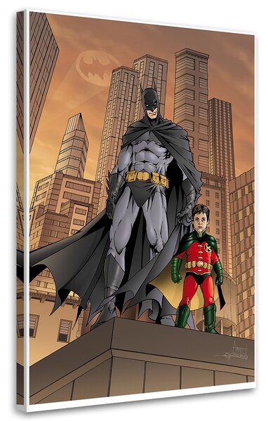 Gario Vászonkép Batman és a kis segédje - Saqman Méret: 40 x 60 cm