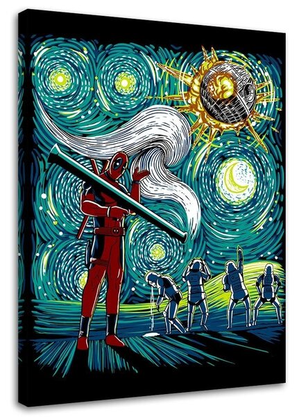 Gario Vászonkép Deadpool, csillagos éj - DDJVigo Méret: 40 x 60 cm