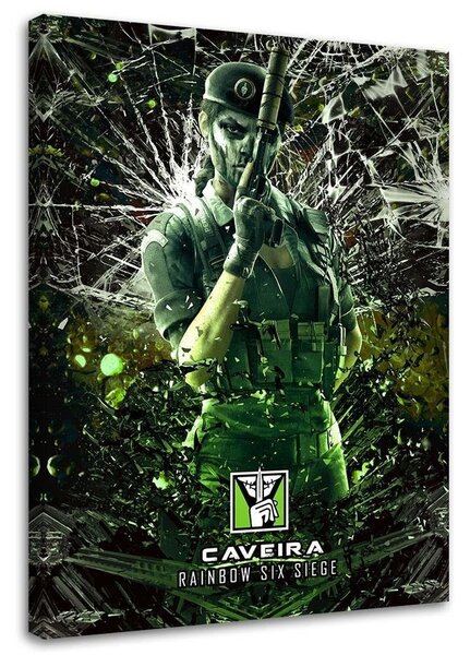 Gario Vászonkép Zöld karakter játszik Rainbow Six Siege - SyanArt Méret: 40 x 60 cm