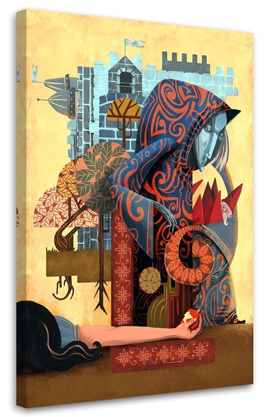 Gario Vászonkép Hófehérke és a varázsalma - Gustavo Gabriel San Martin Méret: 40 x 60 cm