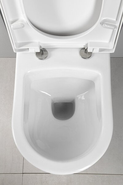 Aqualine Aqualine, NERA fali WC csésze, 35,5x50 cm, fehér, NS952