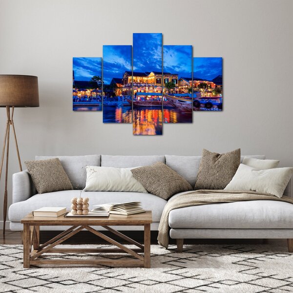 Egy kép Hoi An éjszakai városáról, Vietnam (150x105 cm)