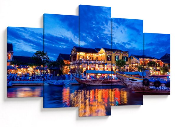 Egy kép Hoi An éjszakai városáról, Vietnam (150x105 cm)