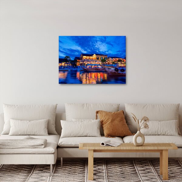 Egy kép Hoi An éjszakai városáról, Vietnam (70x50 cm)