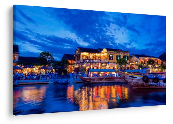Egy kép Hoi An éjszakai városáról, Vietnam (90x60 cm)