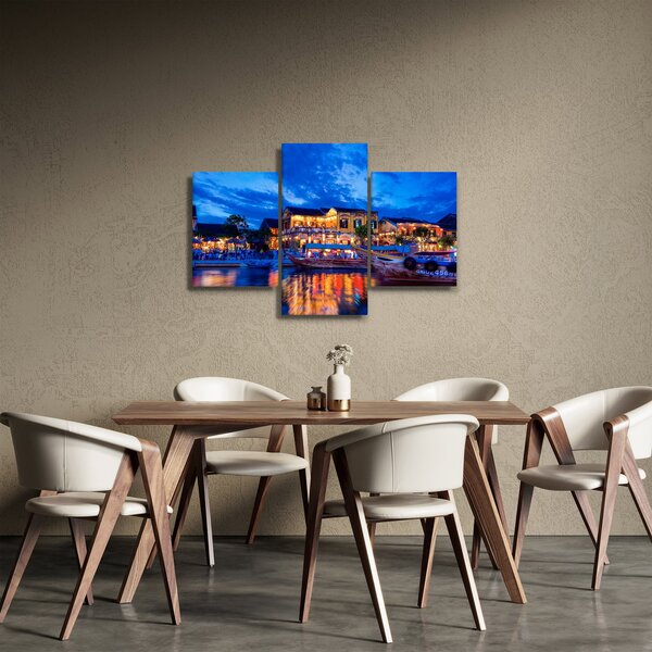 Egy kép Hoi An éjszakai városáról, Vietnam (90x60 cm)