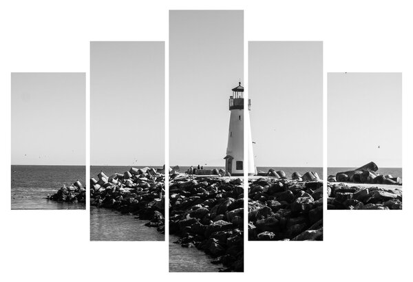 Kép - Világítótorony a tengerparton, Santa Cruz, California (150x105 cm)