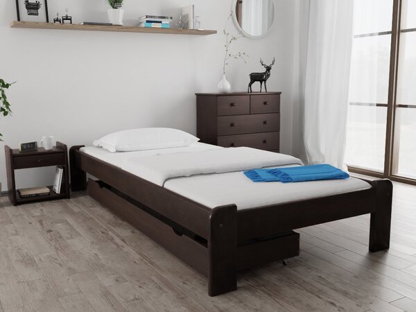 ADA ágy 80 x 200 cm, diófa Ágyrács: Ágyrács nélkül, Matrac: Matrac nélkül