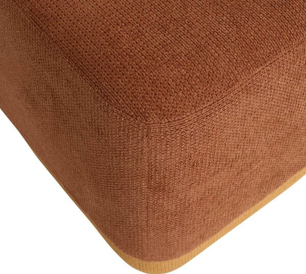 Puff szett 2 darabos, chenille szövet 42,5x29,5 cm, borostyán és sárga - IMBRIQUE
