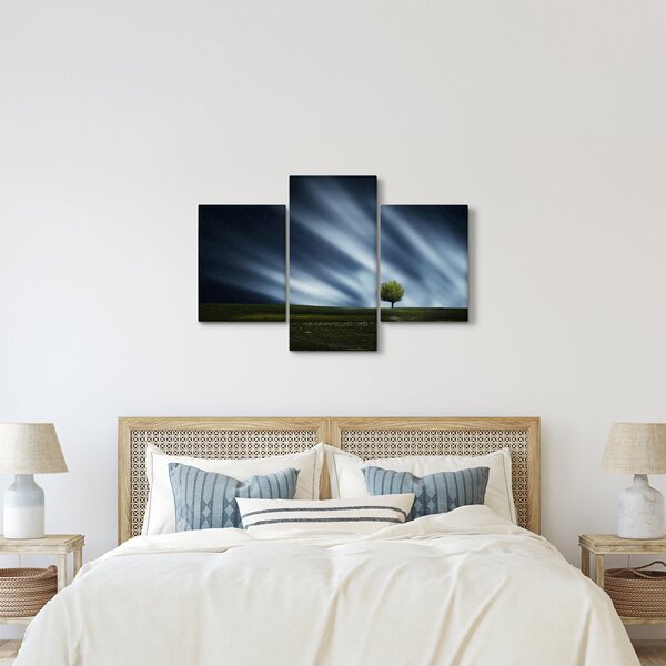 Az aurora borealis képe egy lápvidéken (90x60 cm)