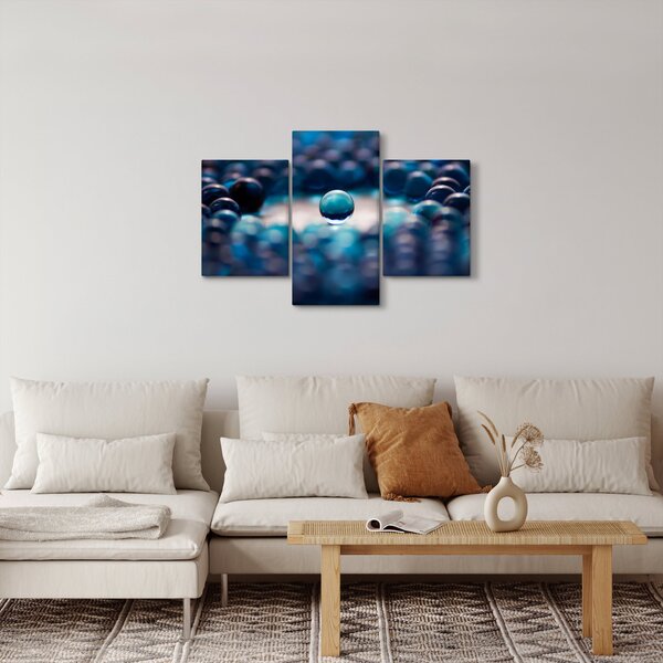 Festés - Kék golyók (90x60 cm)