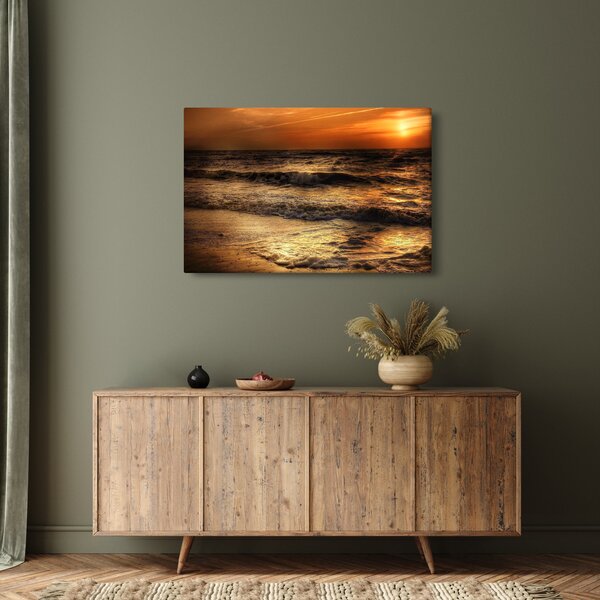 Kép - Hullámok a parton (90x60 cm)