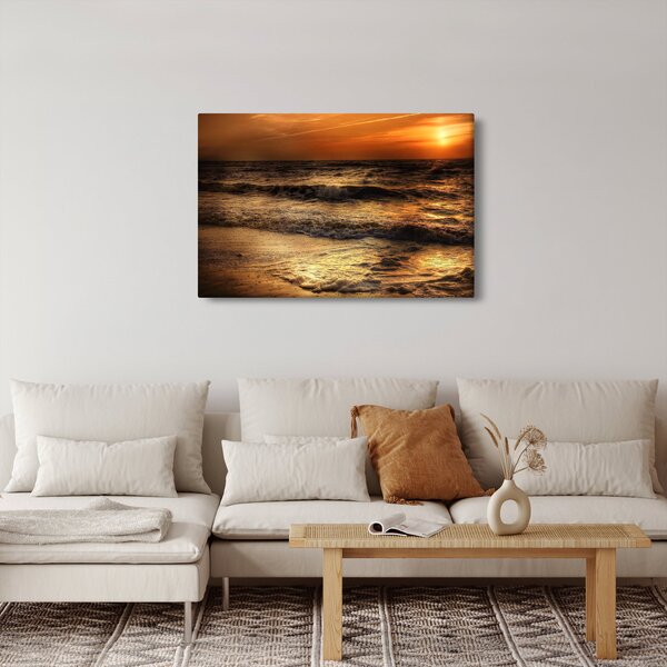 Kép - Hullámok a parton (90x60 cm)