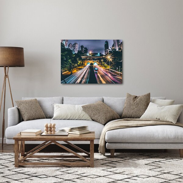 Egy éjszakai város képe (70x50 cm)
