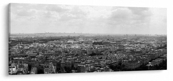 Kép - Házak háztetői Párizsban (120x50 cm)