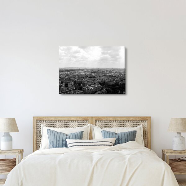 Kép - Házak háztetői Párizsban (70x50 cm)