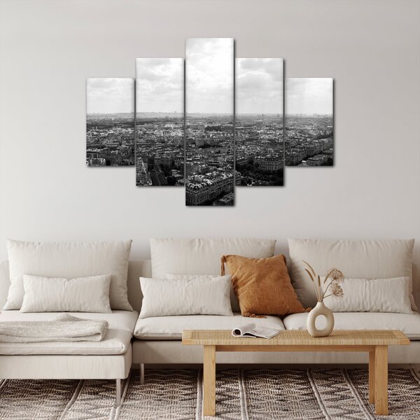 Kép - Házak háztetői Párizsban (150x105 cm)